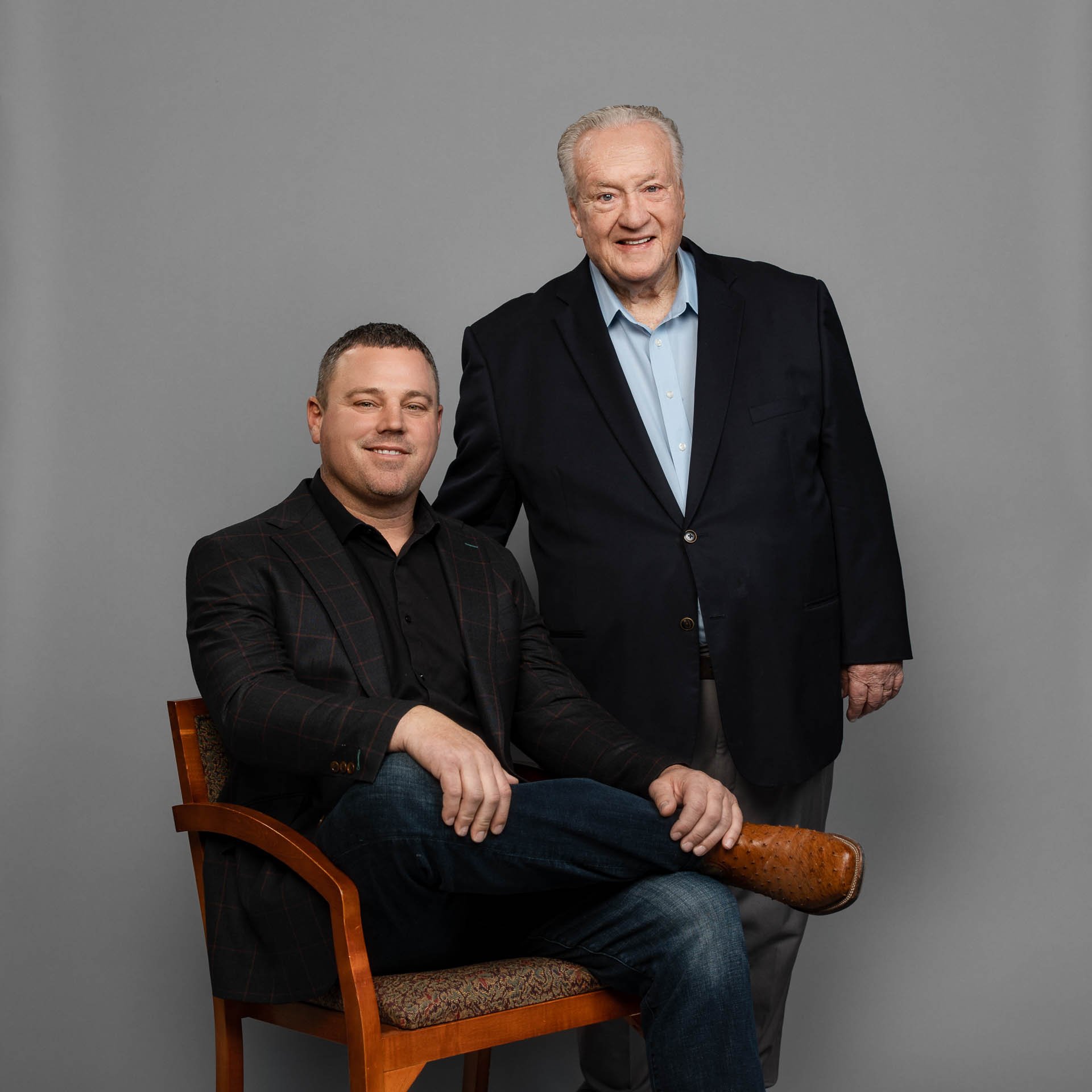 Steve Hill and Korey Hall, the two owners of Hall & Hill Construction