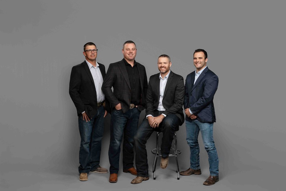 Four members of the Hall & Hill Construction leadership team
